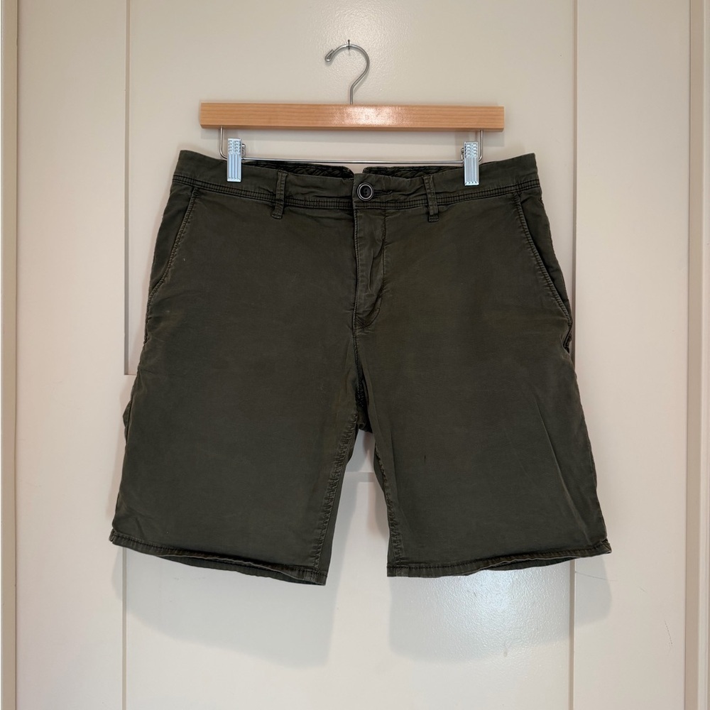 Rodd & Gunn Olive Green Chino Shorts Men’s 32 Stretch Cotton Casual Summer - Picture 7 of 8